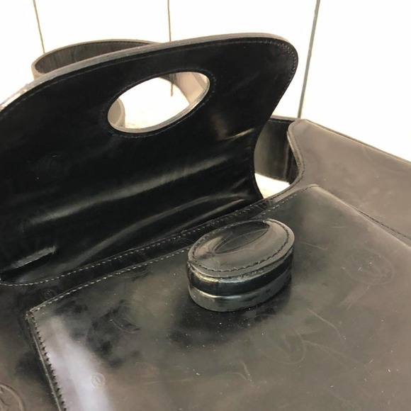 CARTIER BLACK LEATHER SHOULDER BAG - Picture 7 of 11